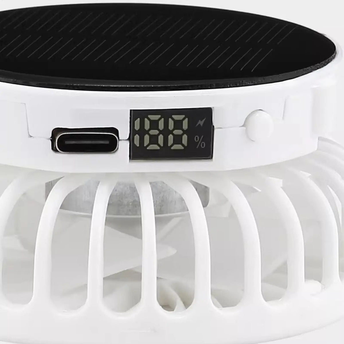 Solar Fan Hat 3-Speed Wide Brim Sun Blocking Cap 600mAh Solar Fan Hat Qme