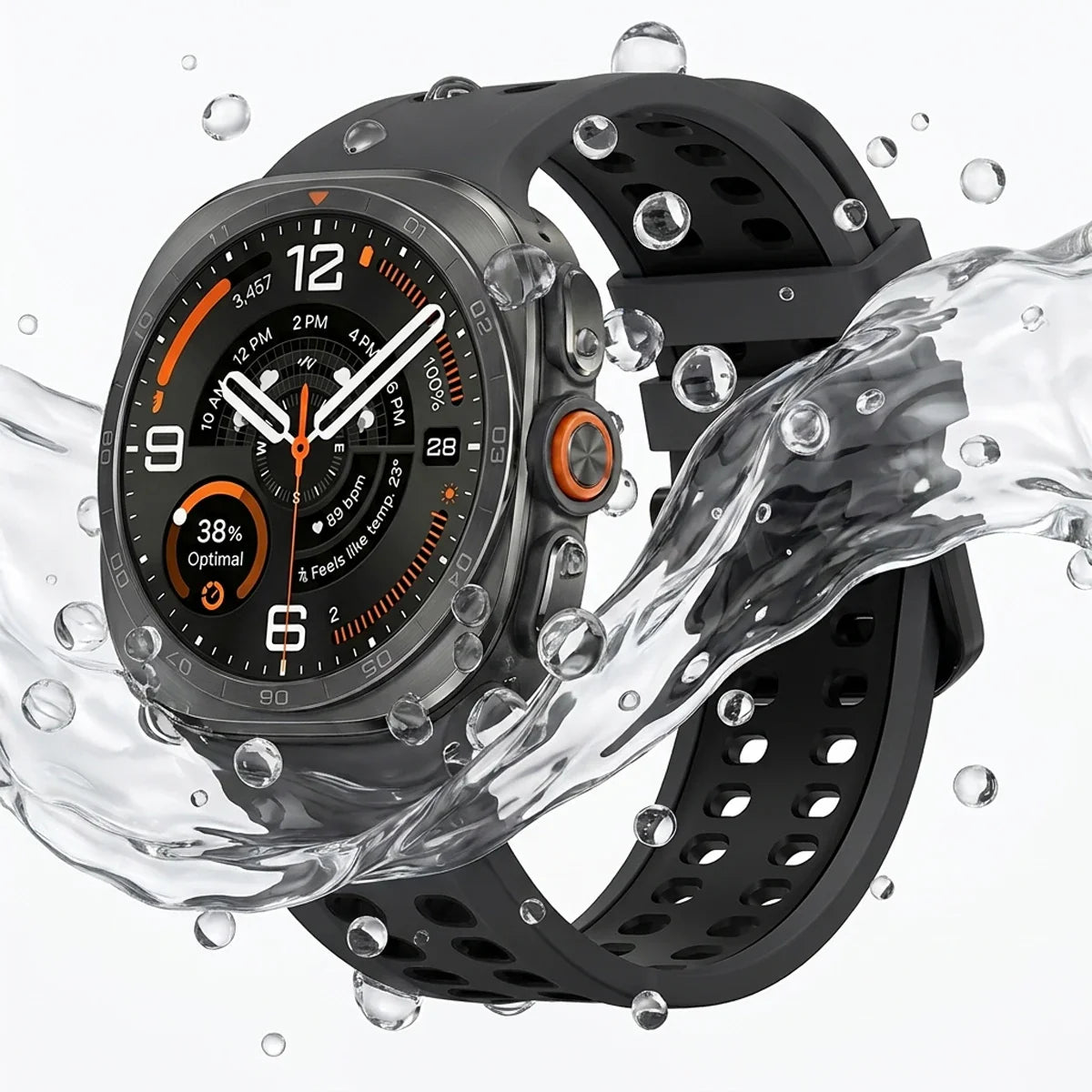 Silicone Sport Band for Samsung Galaxy Watch Ultra 2 – 11 Colors Silicone Watch Band Qme