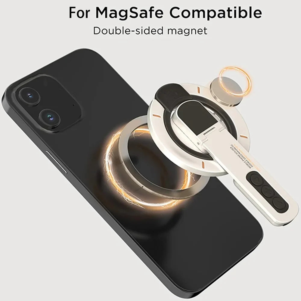 Magnetic Phone Grip Silicone Ring Holder Stand & Magnet Mount Phone Ring Stand Qme