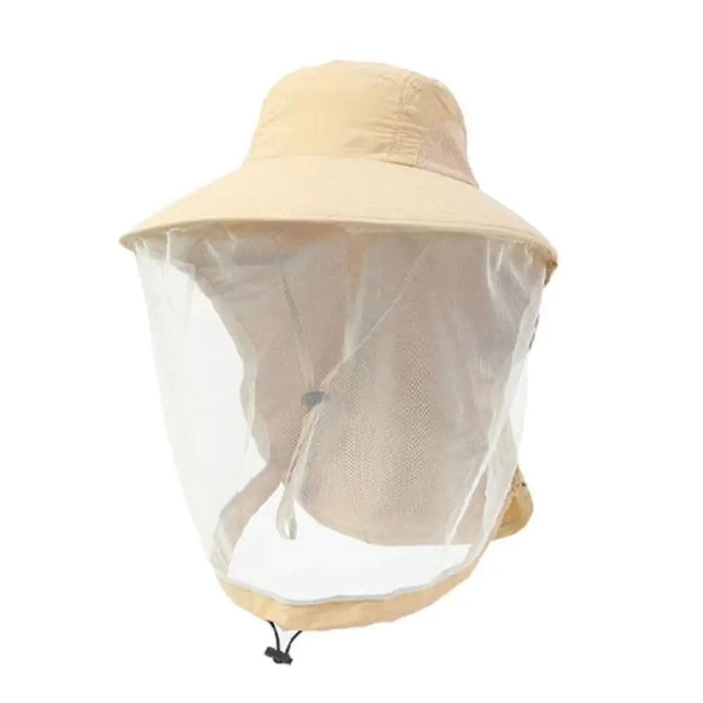 UPF50+ Wide Brim Mosquito Net Hat – Foldable & Lightweight Mosquito Net Hat Qme