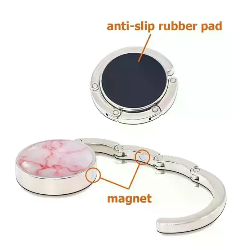 Foldable Handbag Hook – Portable Purse Hanger for Women Purse Hanger Hook Qme