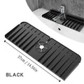 Silicone Sink Splash Guard & Faucet Water Retaining Pad Sink Splash Guard Qme black