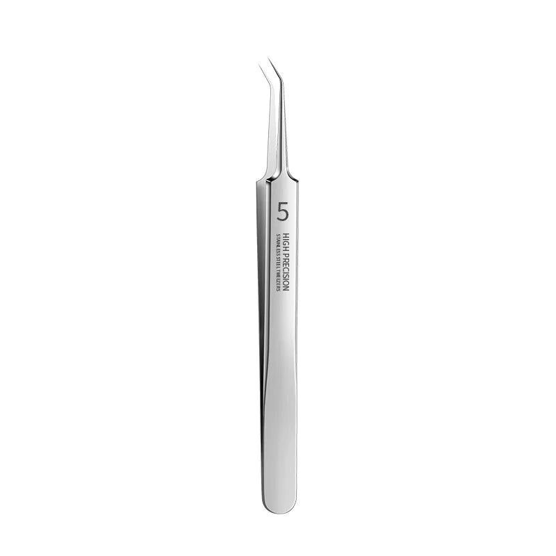 Precision Stainless Steel Blackhead & Pore Cleansing Tweezers Facial Skincare Tool Qme oblique clip