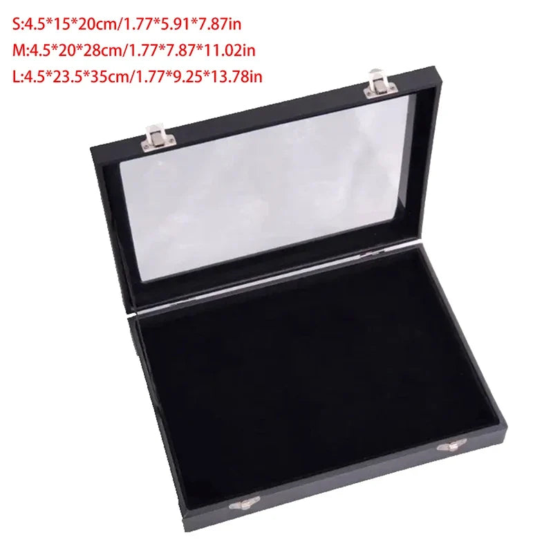 Medal & Pin Display Case – Dustproof Badge Storage Box Pin Display Case Qme