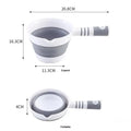 Collapsible Silicone Water Scoop Ladle | Antislip Handle Collapsible Silicone Scoop Qme A