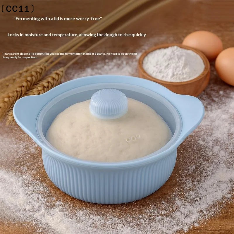 Silicone Pizza Dough Proofing Box with Lid – Non-Stick Dough Proofing Box Qme