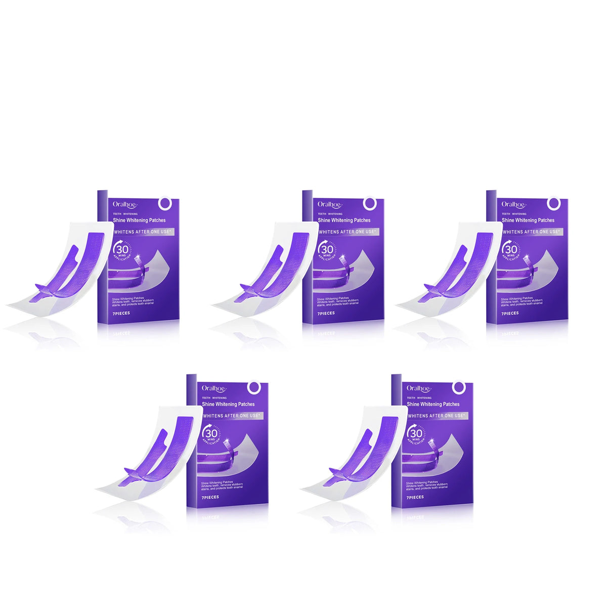 Oralhoe Teeth Whitening Strips – Natural Gel, 7/14/21 Pcs Teeth Whitening Strips Qst 35pieces boxed