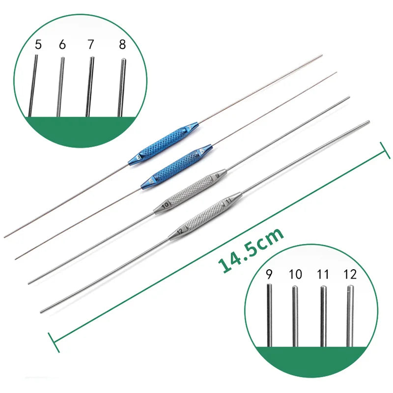 Lacrimal Dilator Bowman Probe Pigtail Ophthalmic Instrument Ophthalmic Instrument Qme