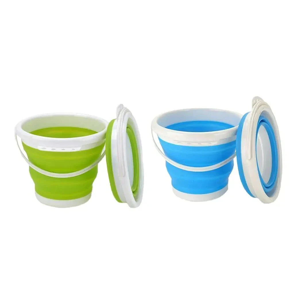 Collapsible Folding Bucket 10L – Portable for Camping & Car Wash Collapsible Bucket Qme