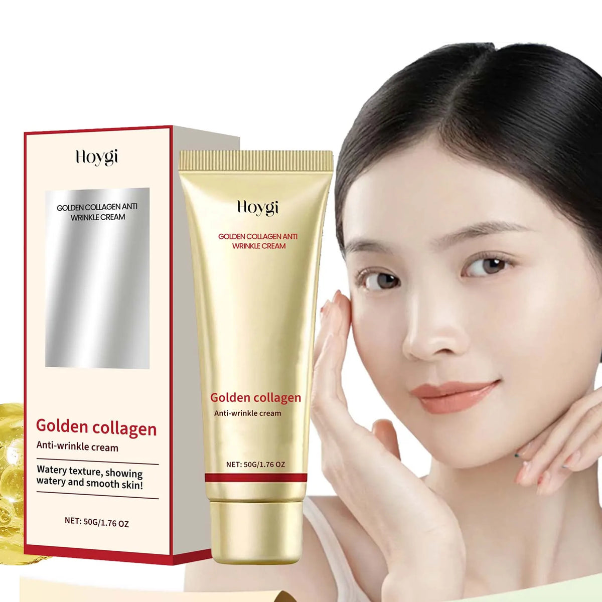24K Gold Collagen Face Cream – Firming & Anti-Wrinkle Gold Collagen Face Cream Qme