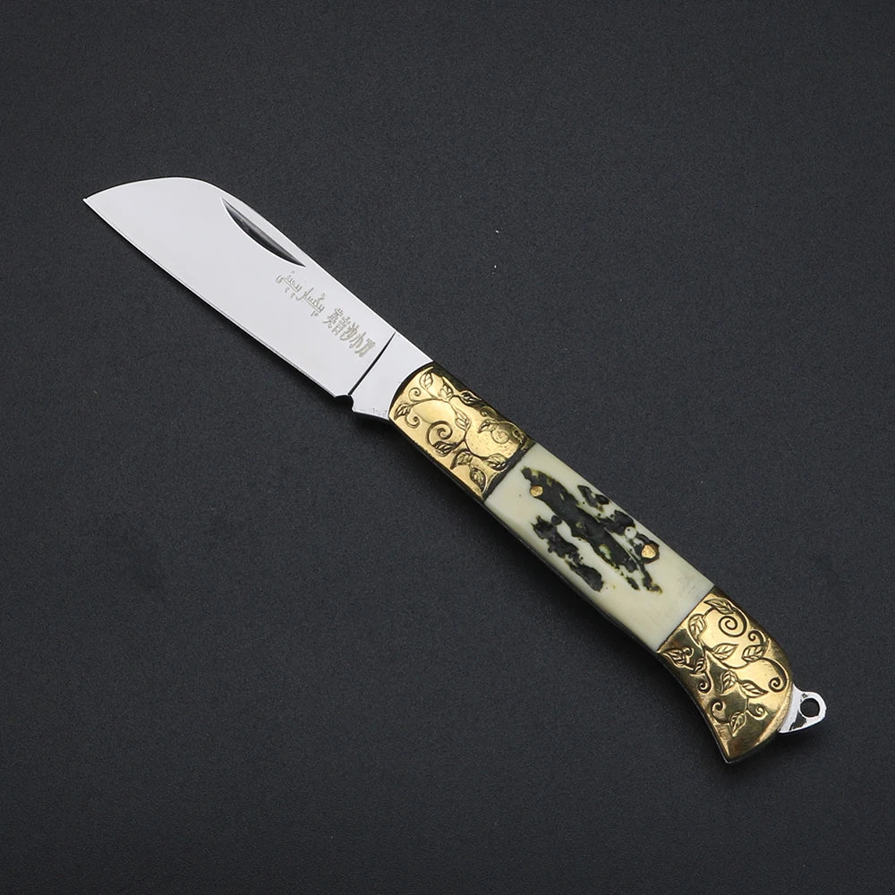 XUAN FENG Mini Folding Pocket Knife – D2 Steel EDC Keychain Folding Pocket Knife Qst