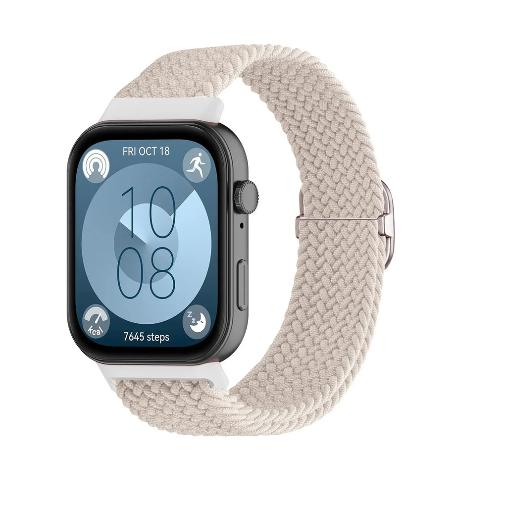 Adjustable Nylon Woven Watch Strap with Metal Buckle Watch Strap Qme
