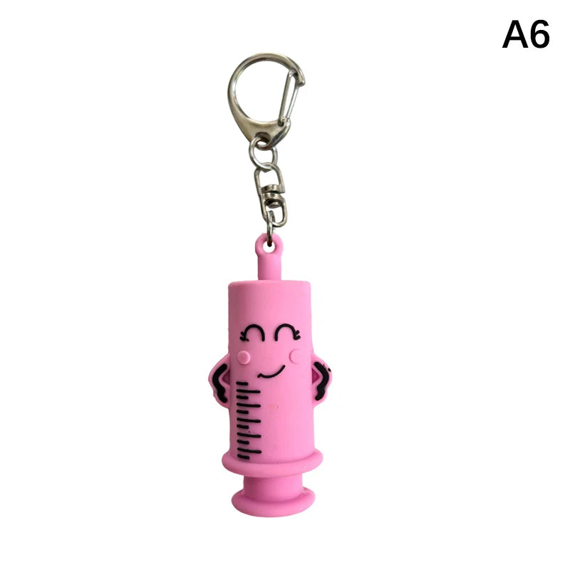 Syringe-Shaped Ampoule Opener Keychain – Rubber Vial Breaker Ampoule Opener Tool Qst A6