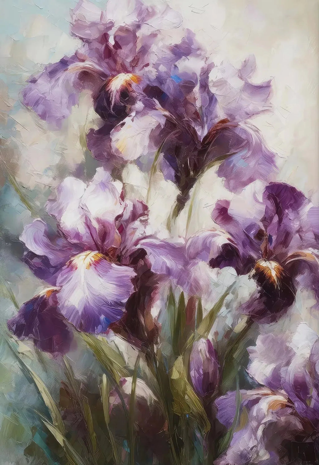 Floral Canvas Art Print – Lily & Clove Bouquet Wall Decor Canvas Art Print Qst SKU-10 20x30cm Unframed