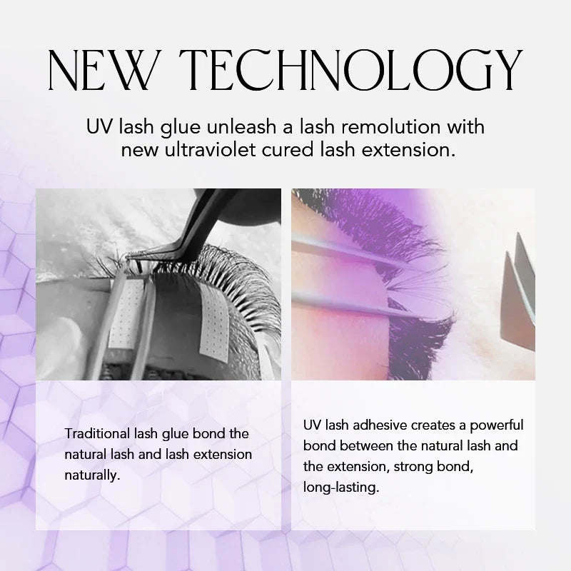 NATUHANA UV Lash Glue – Fast-Drying Strong False Lash Adhesive Lash Extension Adhesive Qme