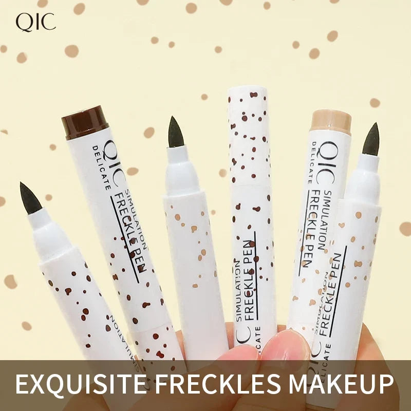 QIC Fake Freckles Pen – Waterproof, Lifelike & Long-Lasting Freckles Makeup Pen Qme