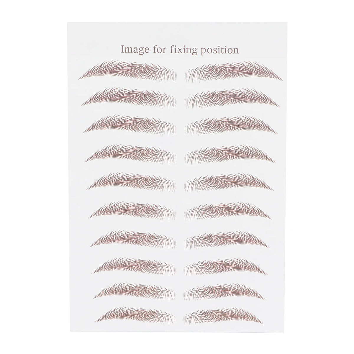 Waterproof Eyebrow Tattoo Transfer Stickers – 10 Colors Eyebrow Transfer Sticker Qme