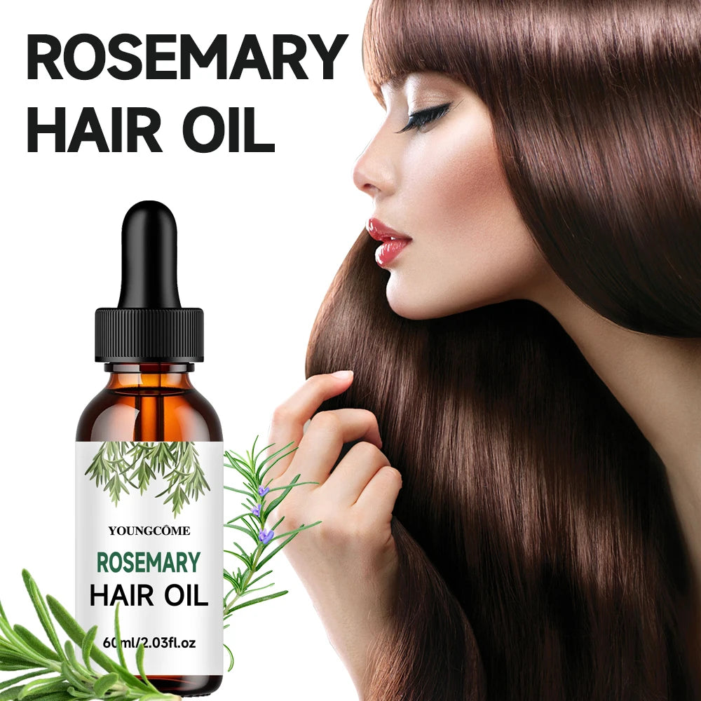 YOUNGCOME Rosemary Hair Oil 60ml – Nourish & Strengthen Hair Care Oil Qst
