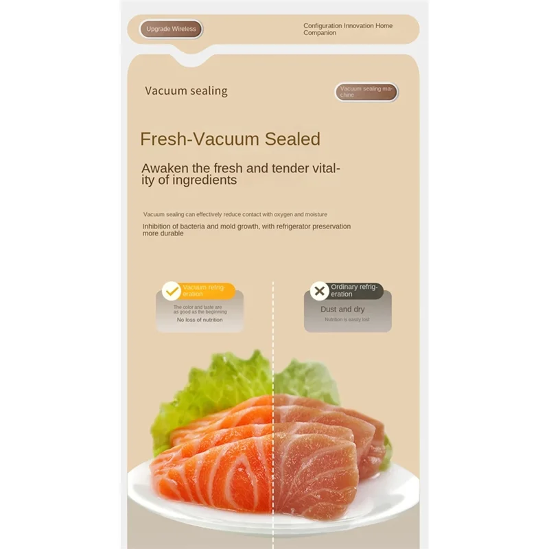 MiLESEEY B15C Rechargeable Wireless Vacuum Food Sealer Machine Vacuum Sealer Qst
