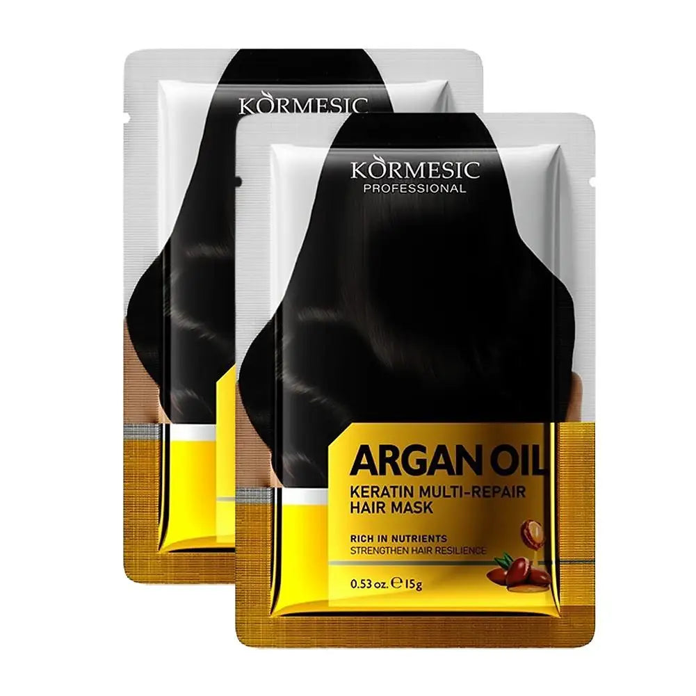 Keratin & Argan Oil Hair Mask 2-Pack | Deep Nourishing Treatment Hair Treatment Mask Qme argan oil CN