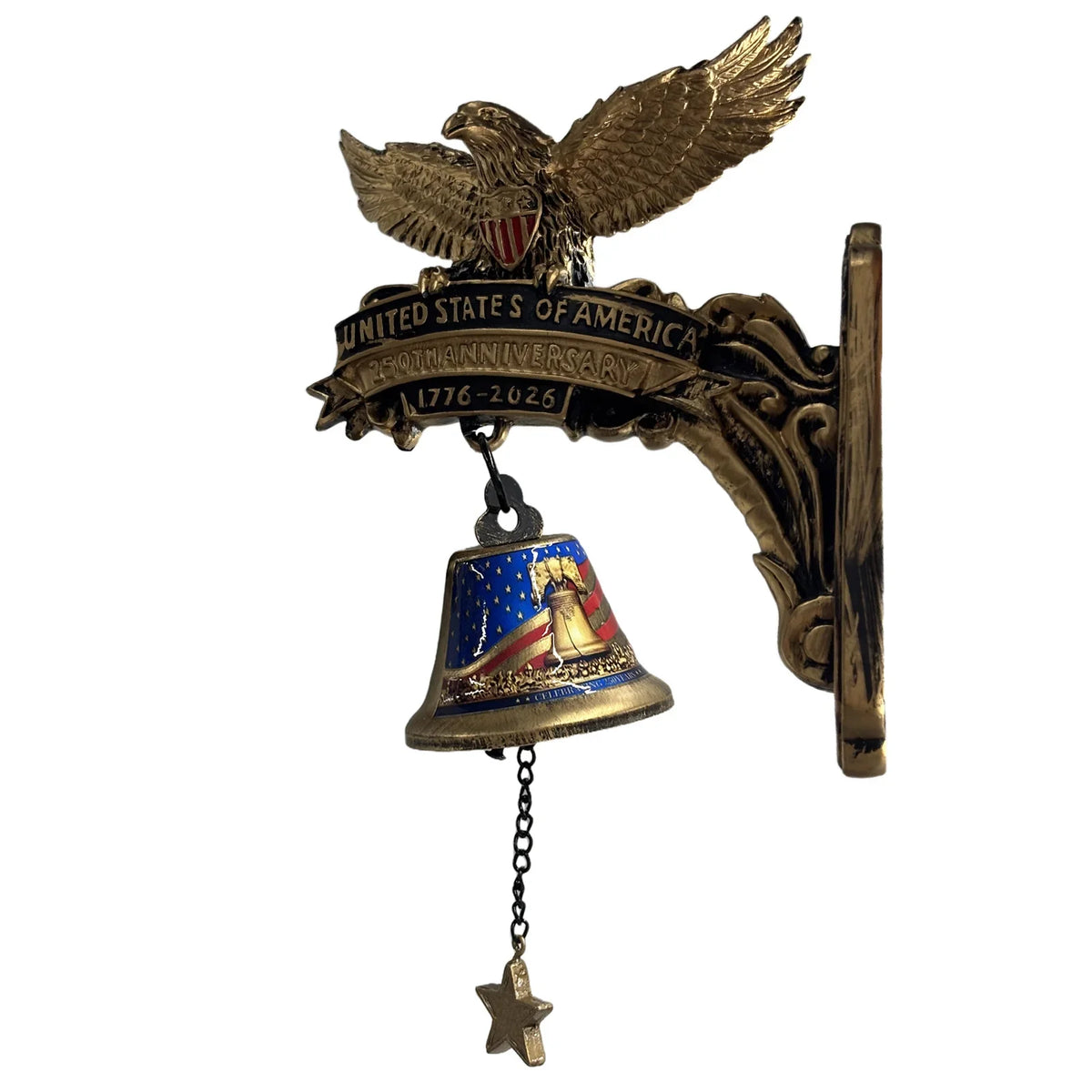 Eagle 250th Anniversary Commemorative Doorbell 1776–2026 Decorative Wall Bell Qme 1PCS