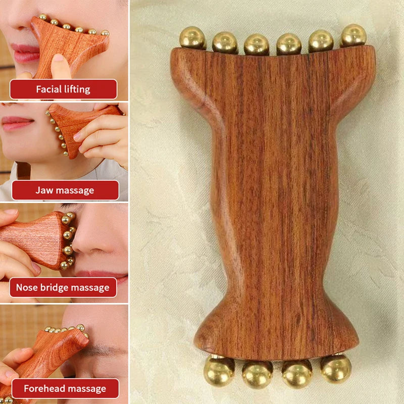 Brass Meridian Face Massager – Skin Scraping Spa Tool Facial Massager Qst
