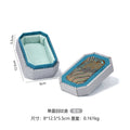Chinese Brocade Jewelry Box – Wave Pattern Heaven & Earth Lid Brocade Jewelry Box Qme Silver