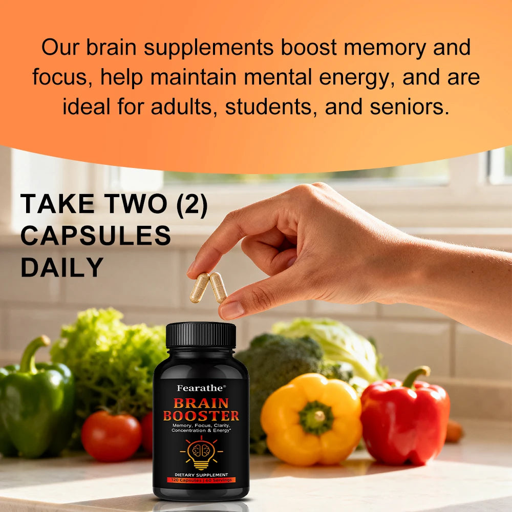 Brain Booster Supplement – Bacopa, Ginkgo & Vitamin B12 Brain Booster Supplement Qst