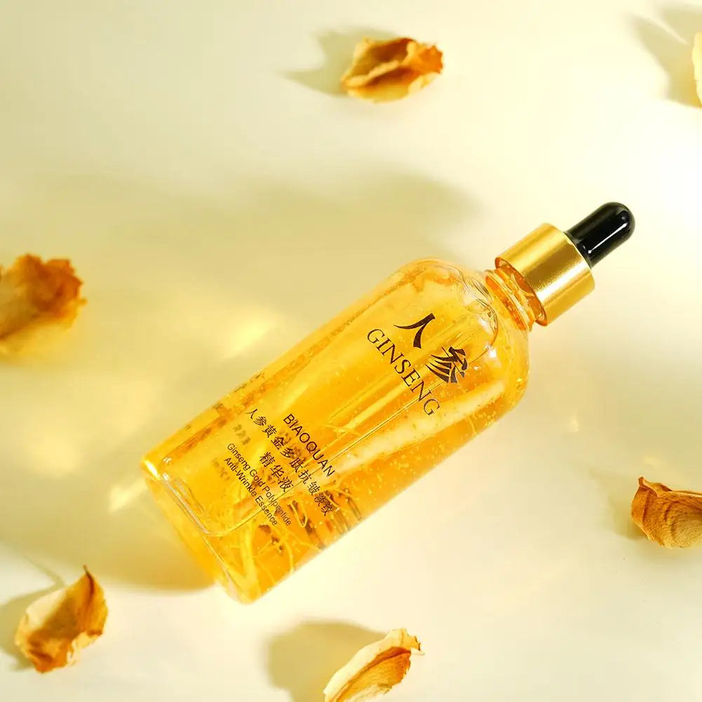 Gold Ginseng Polypeptide Face Essence 100ml – Brightening Serum Face Essence Serum Qme