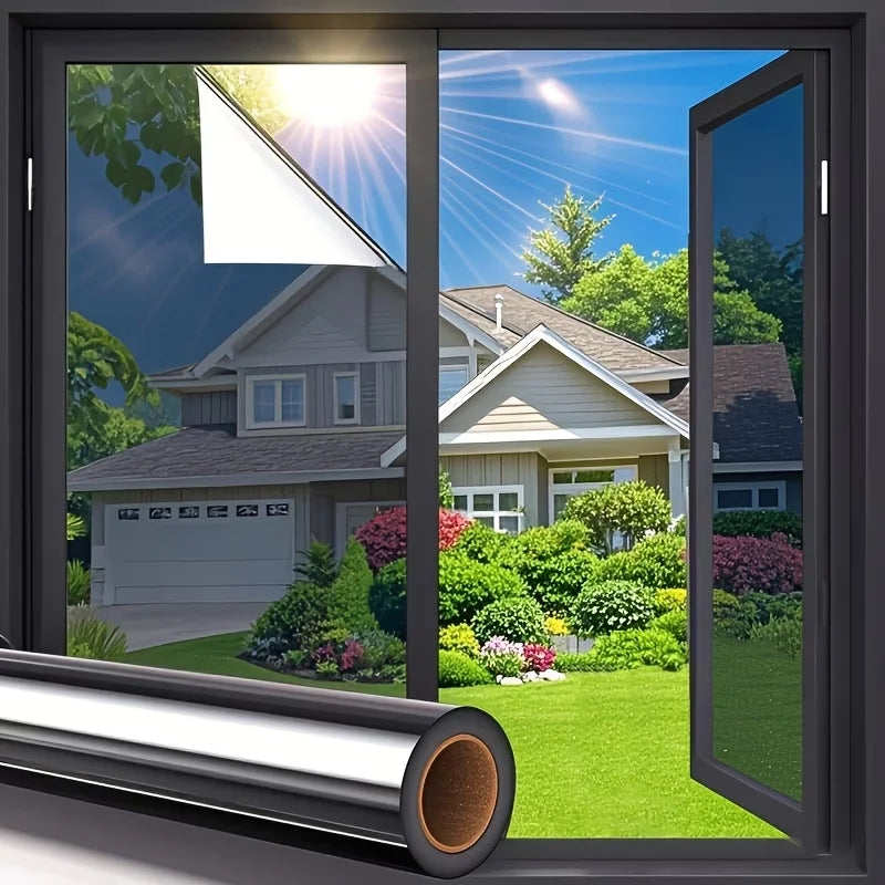 One-Way Window Film – Heat Insulation & Privacy Protection Window Privacy Film Qme 40cmX3m heiyin