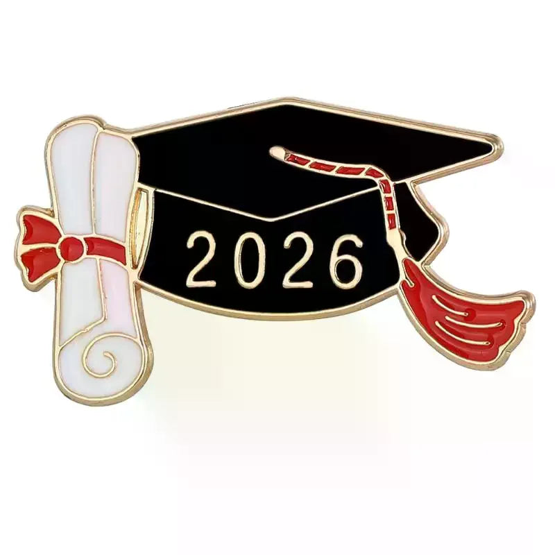 Graduation Cap Brooch Pin | Metal Enamel Souvenir Badge Enamel Brooch Pin Qme