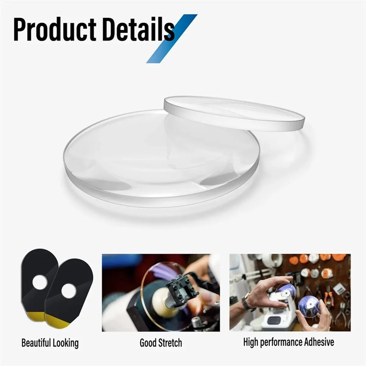 Hydrophobic Optical Lens Blocking Pad | Anti-Slip Adhesive Lens Blocking Pad Qme