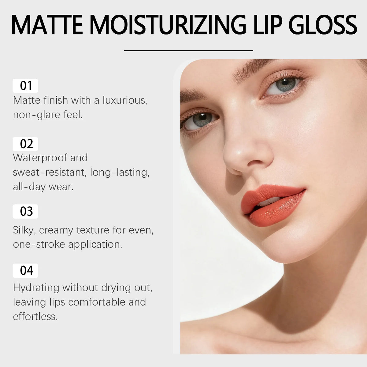 Zephoco Shimmer Lip Gloss – Long-Lasting Mirror Glaze 5ml Shimmer Lip Gloss Qst