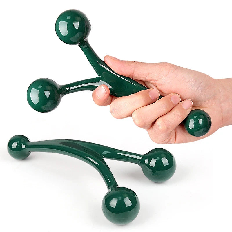 Triangle Ball Facial Roller & Body Massager – Neck, Foot Body Massage Tool Qst