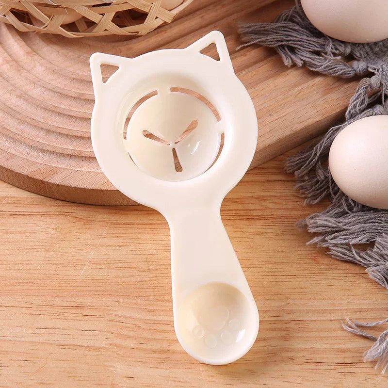 Cartoon Cat Egg Separator & Measuring Cup | Fun Kitchen Tool Egg Separator Tool Qme B