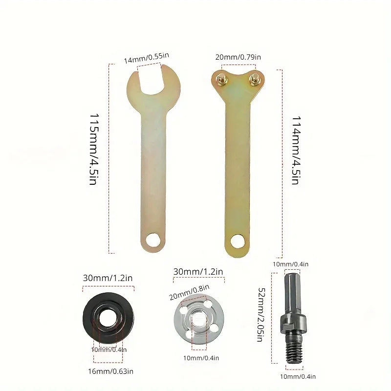 Metal Angle Grinder Transfer Rod Set – 5pc Conversion Kit Grinder Conversion Kit Qme
