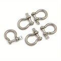 M4 Stainless Steel Bow Shackle Screw Pin – 5 Pack Rigging Bow Shackle Qme 5pcs