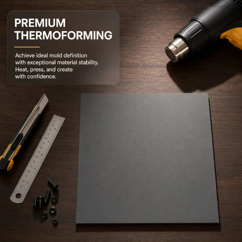 Grey Kydex Thermoplastic Sheet – DIY Knife Sheath & Holster Thermoplastic Sheet Qst