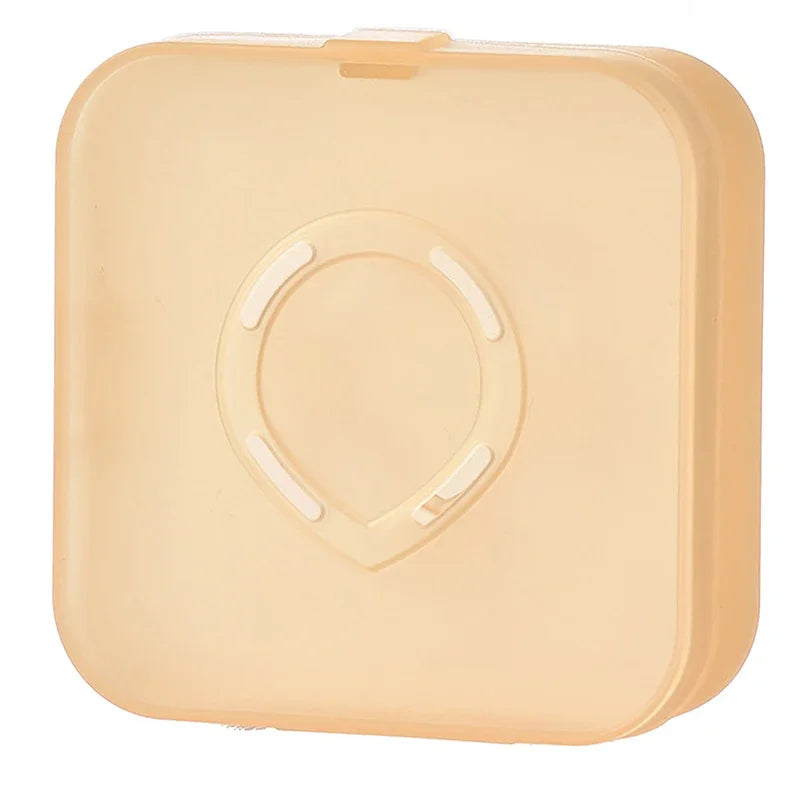 Camera-Style Empty Air Cushion Puff Compact Makeup Case Makeup Compact Case Qme Transparent Yellow