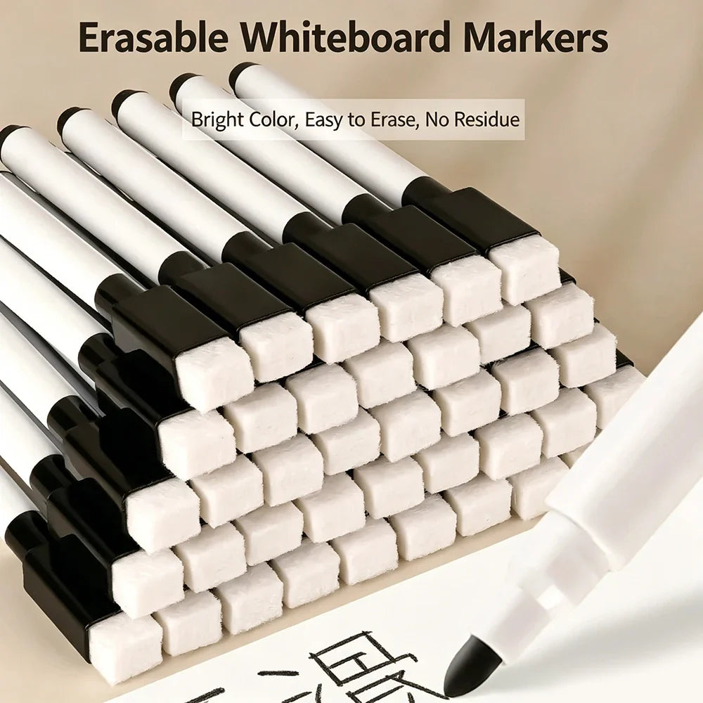 Magnetic Dry Erase Markers with Eraser Cap – 7 Colors Dry Erase Markers Qme