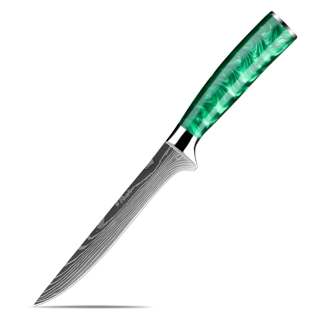 XITUO Japanese Chef Knife Set 1–6 Pcs | 7Cr17MoV Steel Kitchen Knife Set Qst Boning Knife