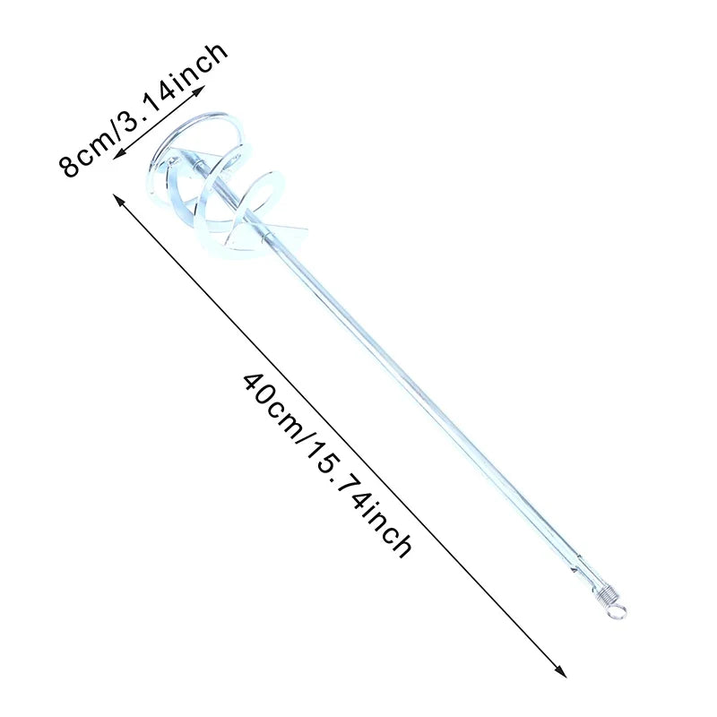 Spiral Mixing Paddle Rod – Paint, Cement & Mud Mixer Drill Bit Drill Mixer Attachment Qme