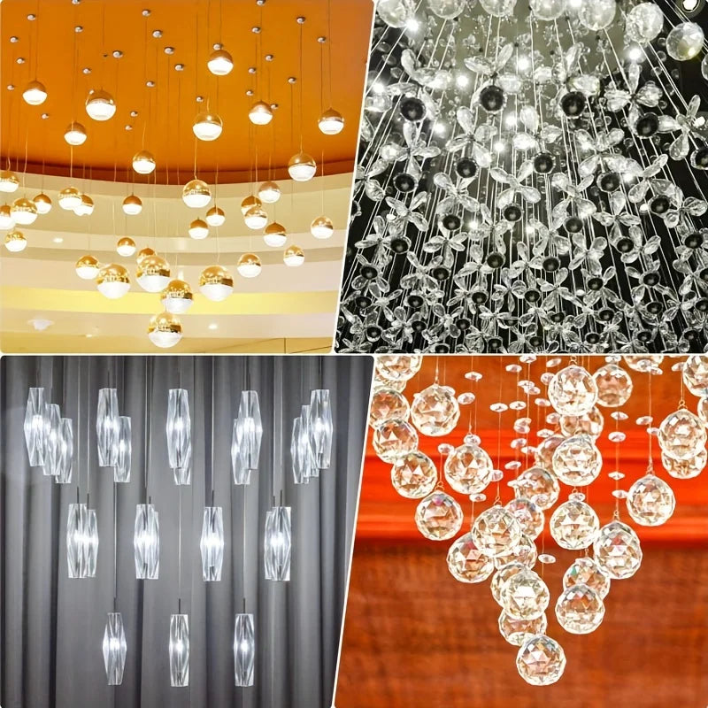 Clear Monofilament Line for Balloons & Crafts – 100m Spool Craft Monofilament Line Qme
