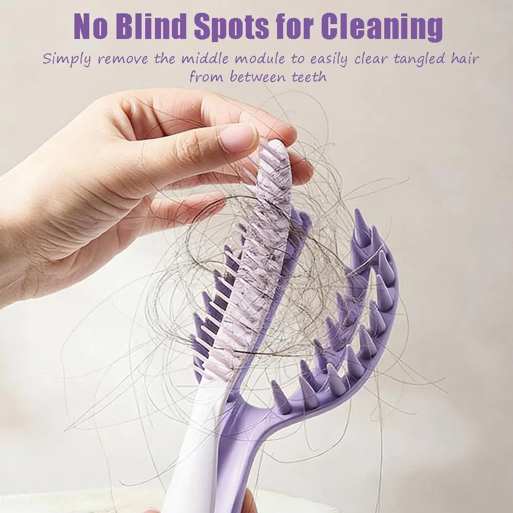 Scalp Massager Shampoo Brush – Detachable Hair Exfoliator Scalp Massage Brush Qme