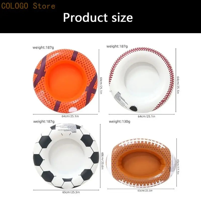 Inflatable Sports Drink Tray | Pool Party Beverage Holder Inflatable Drink Tray Qme