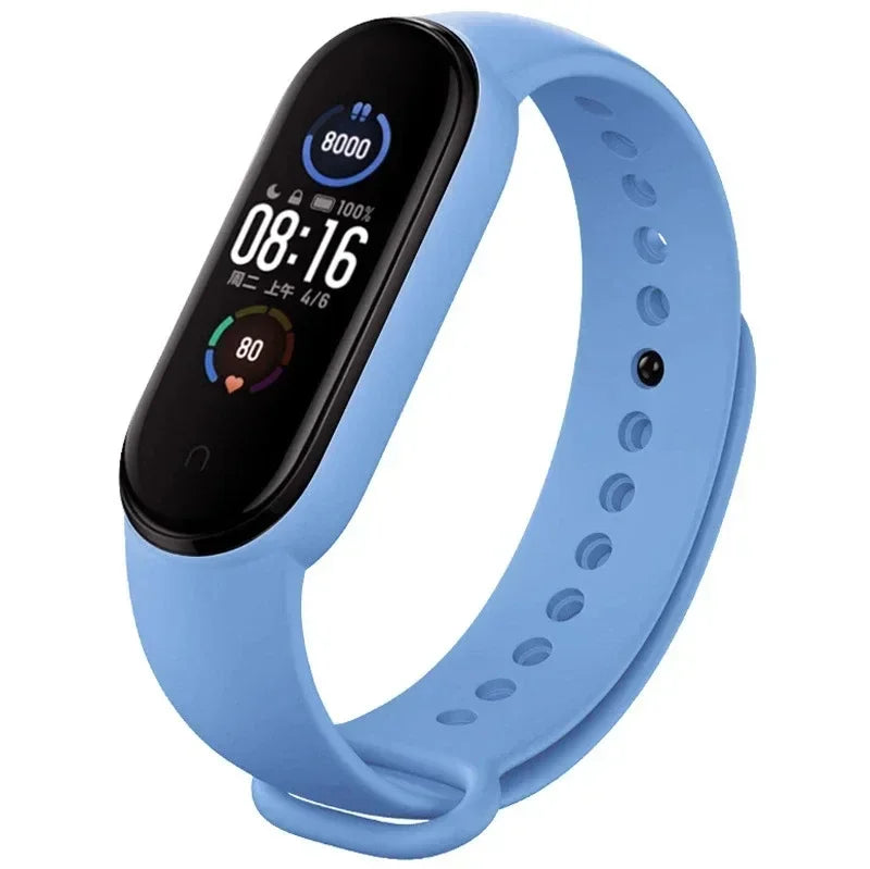 Silicone Strap for Xiaomi Mi Band 3 4 5 6 7 | 43 Colors
