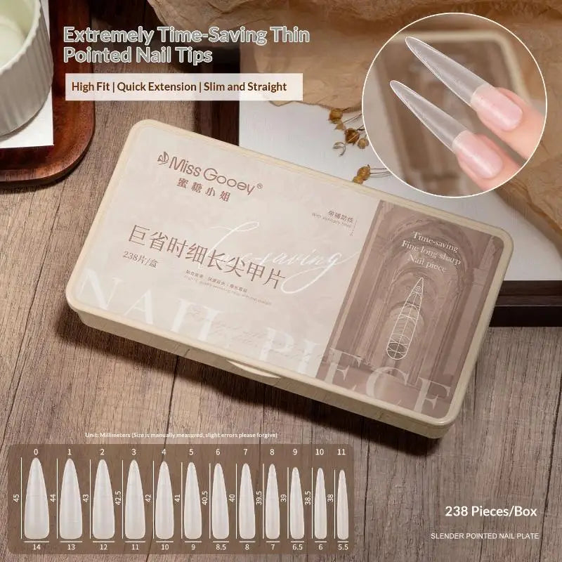 Clear Stiletto Nail Tips 238 Pcs – Chic Nail Art Designs Stiletto Nail Tips Qme