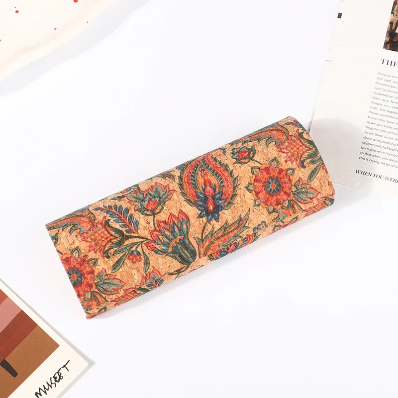 Japan Retro Cork Magnetic Glasses Case – Unisex Eyewear Box Eyeglass Case Qst F