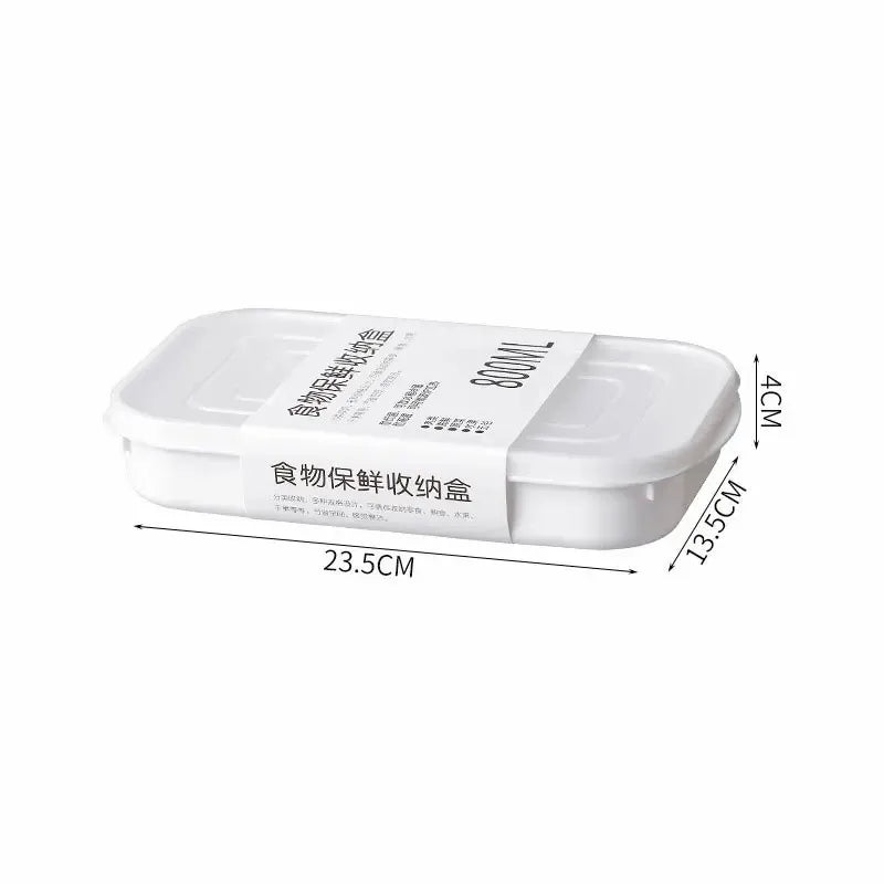 Sealed Fresh Food Storage Containers Set of 4 – White Food Storage Containers Qme 800ml