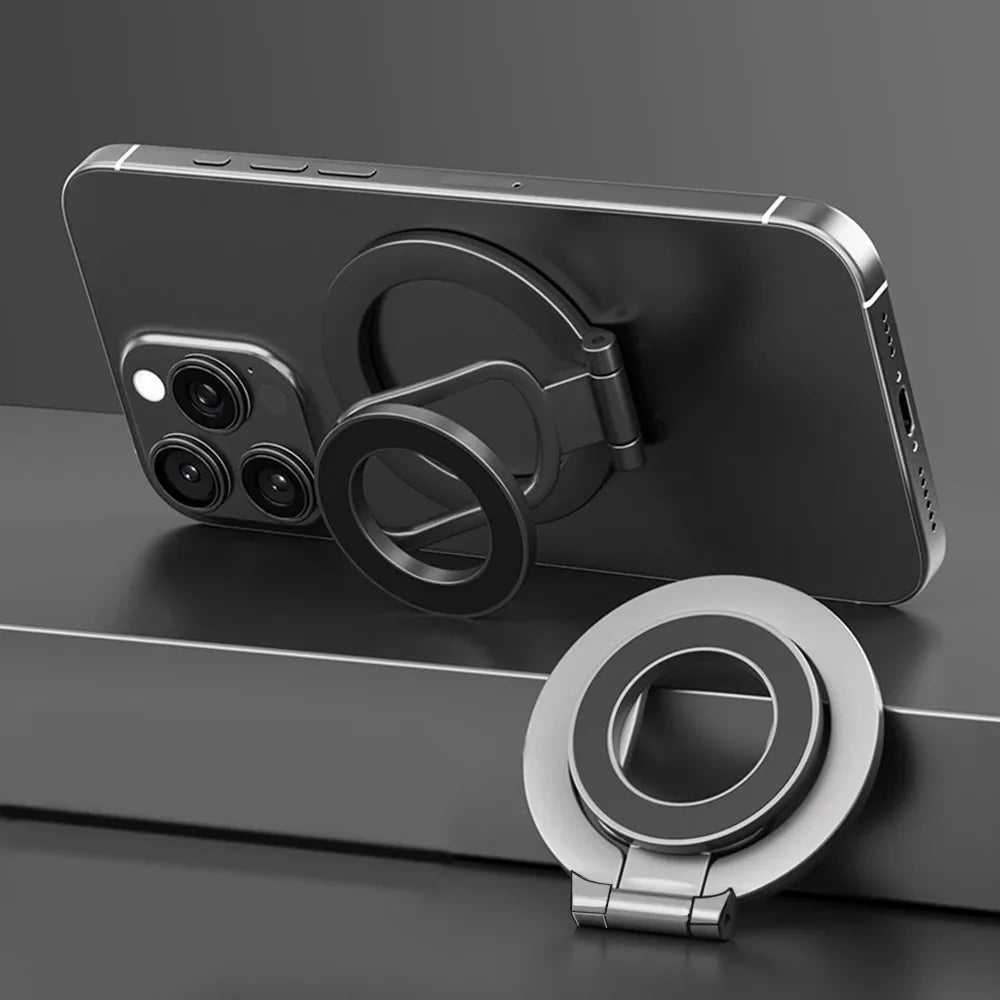 Magnetic Finger Ring Phone Holder Double-Sided Kickstand Phone Ring Stand Qme
